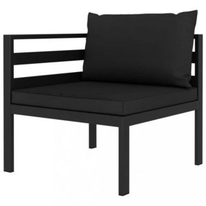 Čiastkové rohová pohovka antracit Dekorhome vyobraziť