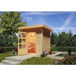 Vonkajšia fínska sauna 196 x 146 cm Dekorhome vyobraziť