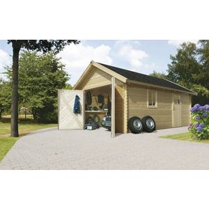 Prístrešok na auto 387 x 537 cm smrek Dekorhome vyobraziť