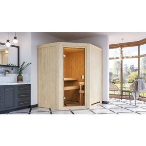 Interiérová fínska sauna 170 x 151 cm Dekorhome vyobraziť