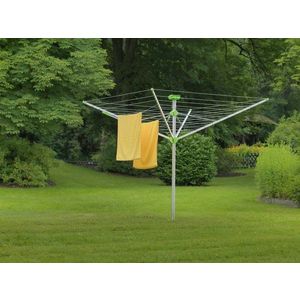 Záhradný sušiak na bielizeň strieborná / zelená Dekorhome vyobraziť