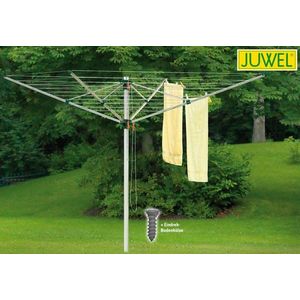 Záhradný sušiak na bielizeň strieborná Dekorhome vyobraziť