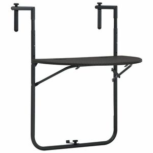 Závesný stôl na balkón plast s ratanovým vzhľadom Dekorhome vyobraziť