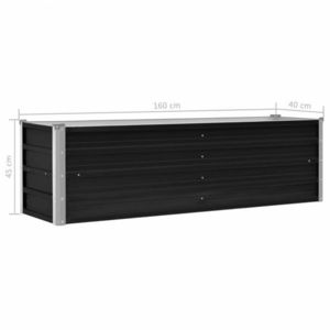 Záhradný oceľový truhlík antracit Dekorhome vyobraziť