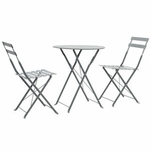 Záhradného bistro set 3 ks oceľ Dekorhome vyobraziť