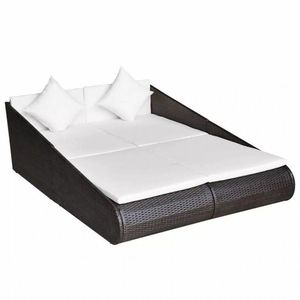 Záhradná ratanová posteľ vyobraziť