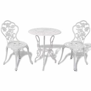 Záhradný bistro set 3 ks liaty hliník Dekorhome vyobraziť