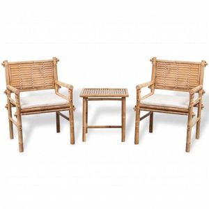 Záhradný bistro set 3ks bambusový vyobraziť