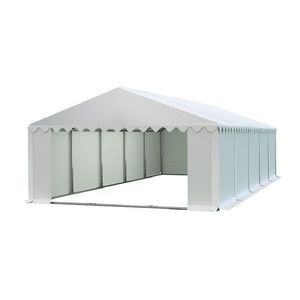 Skladový stan 5x10m biela PREMIUM vyobraziť