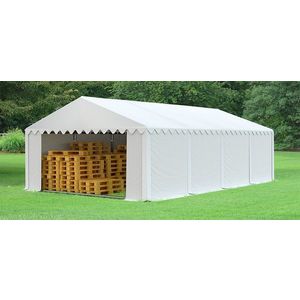 Skladový stan 5x8 biela PREMIUM vyobraziť