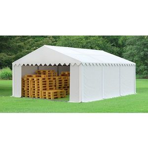 Skladový stan 5x6 biela PREMIUM vyobraziť