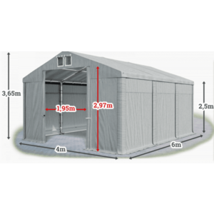 Skladový stan 4x6m PROFI vyobraziť