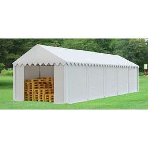 Skladový stan 4x10 biela EKONOMY vyobraziť