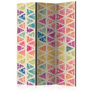 Paraván Letters and Triangles Dekorhome vyobraziť