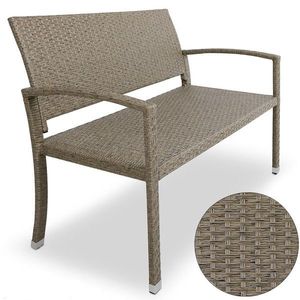 Záhradná lavica D6712 polyratan Dekorhome vyobraziť