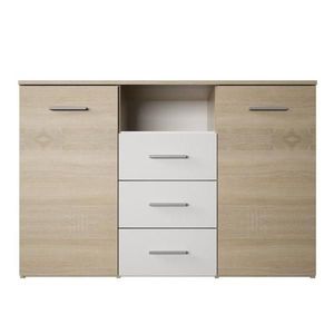 Komoda, dub sonoma/biela, GABRIELA vyobraziť