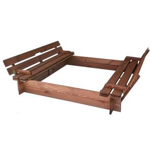 Detské pieskovisko s lavičkami RP-97/13 hnedá ROJAPLAST vyobraziť