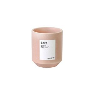 Provence SVIEČKA LÁSKA - ĽAN A RUŽA KERAMICKÁ 7X8CM 135G 20H vyobraziť