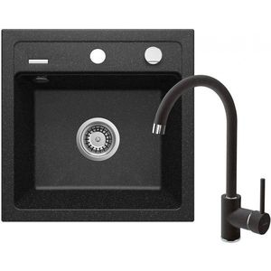 DEANTE DEANTE - Zorba grafit - Granitový drez vrátane batérie, 1 - bowl ZQZA2103 vyobraziť