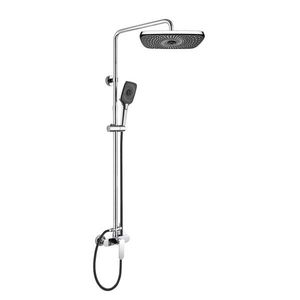 Mereo Mada sprchová batéria s hlavovou hranatou sprchou, čierna CBE60104SGM vyobraziť