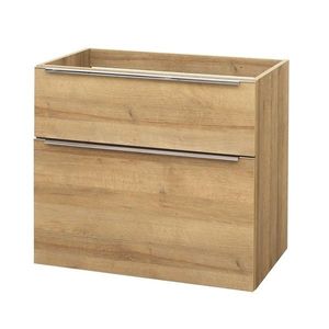 Mereo Mailo, kúpeľňová skrinka 81cm, dub Riviera, chróm madlo CN521S vyobraziť