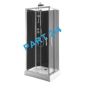 AQUALINE - GRANVIK sprchovací box 700x900x2180 komponent 2/4 fixné a posuvné sklo číre 18-070-09-50-00 vyobraziť