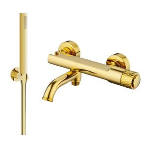 MEXEN/S - Diamond R70 vaňová batéria s príslušenstvom, zlato 7153R70-50 vyobraziť