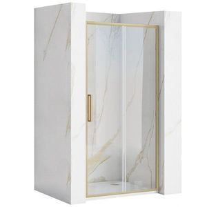 REA - Posuvné sprchové dvere Rapid Slide 100 kartáčované zlato REA-K4707 vyobraziť