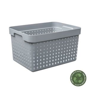 PLAST TEAM - Košík úložný 16l šedý Seoul vyobraziť
