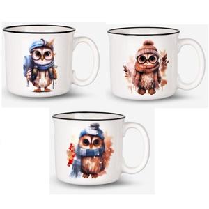 VERONI - Hrnček vianočný 220ml Sowa Harry rôzne motívy vyobraziť