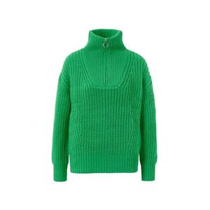 Hrubý pulóver s rozopínacím golierom vyobraziť