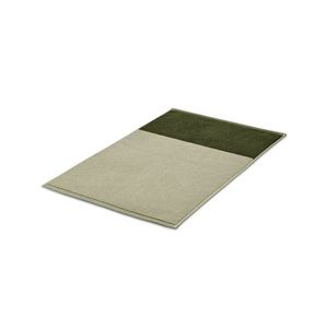 Kvalitná žakárová kúpeľňová predložka, kombinácia pieskovozelenej a machovozelenej vyobraziť