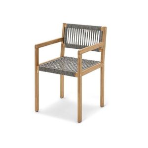 Jedálenská stolička s textilným výpletom vyobraziť