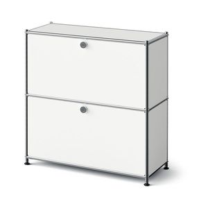 Kovová komoda »CN3 Slim Line« s 2 výklopnými priečinkami, biela vyobraziť
