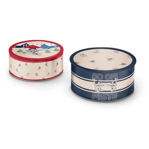 Kovové dózy na sušienky »Mickey and Friends«, 2 ks vyobraziť