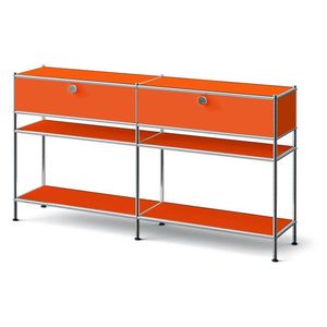 Kovová konzola »CN3 Slim Line« s 2 zásuvkami, oranžová vyobraziť