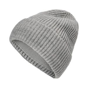Pletená čiapka, sivá s melírom vyobraziť