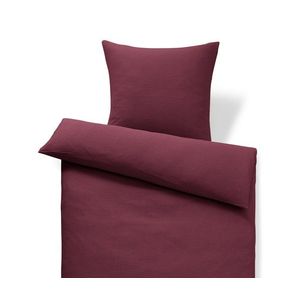 Mušelínová posteľná bielizeň, vínová, štandardná veľkosť vyobraziť