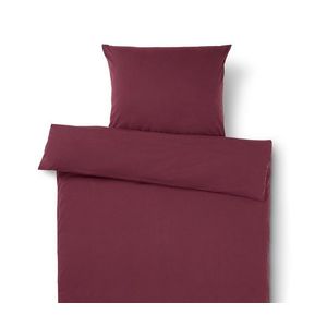 Džersejová posteľná bielizeň, bordovočervená, štandardná veľkosť vyobraziť