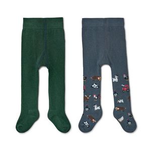 Detské pančuchy, 2 ks, farma/zelené vyobraziť