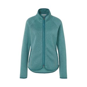 Bunda z pleteného flísu, tyrkysová vyobraziť