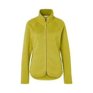 Bunda z pleteného flísu, zelenožltá vyobraziť