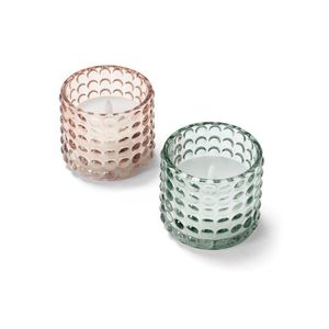 Sviečky z pravého vosku s LED diódou v skle, 2 ks vyobraziť