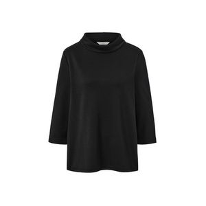 Mikinové tričko s trojštvrťovými rukávmi, čierne vyobraziť