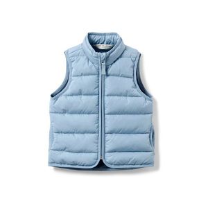Detská prešívaná vesta, modrá vyobraziť