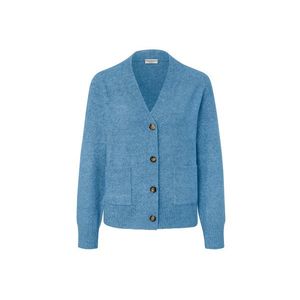 Pletený sveter s vlnou, svetlomodrý vyobraziť