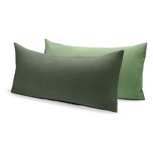 Džersejové obliečky na vankúš, 2 ks, zelené vyobraziť