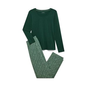Pyžamo, tmavozelené vyobraziť