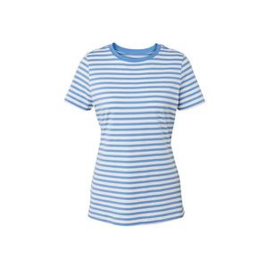 Jednoduché tričko, prúžky v kombinácii svetlomodrej a bielej vyobraziť