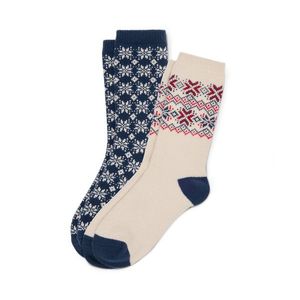 Ponožky s nórskym vzorom, 2 páry vyobraziť